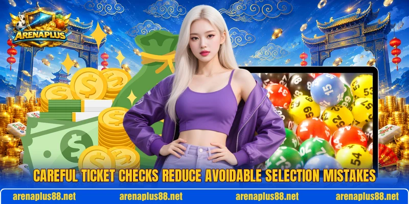 Careful ticket checks reduce avoidable selection mistakes Careful ticket checks reduce avoidable selection mistakes