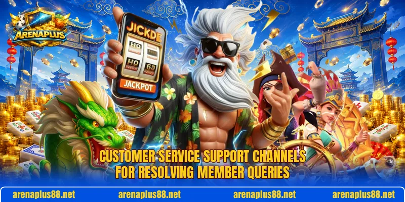 Customer service support channels for resolving member queries