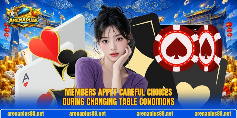 Members apply careful choices during changing table conditions