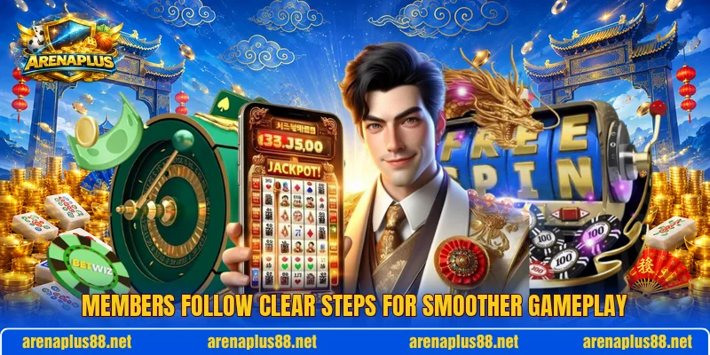 Members follow clear steps for smoother gameplay Members follow clear steps for smoother gameplay