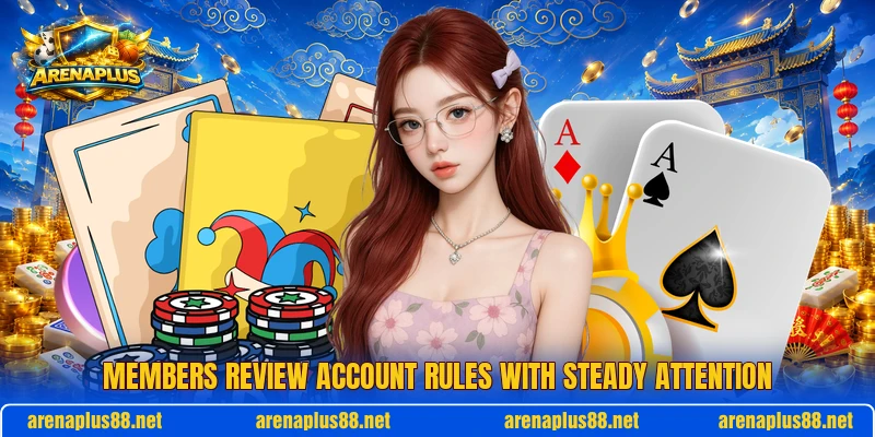 Members review account rules with steady attention