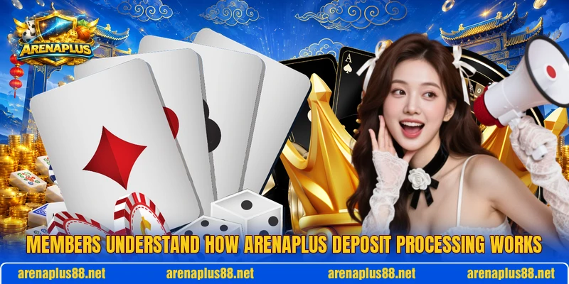 Members understand how ARENAPLUS deposit processing works Members understand how ARENAPLUS deposit processing works