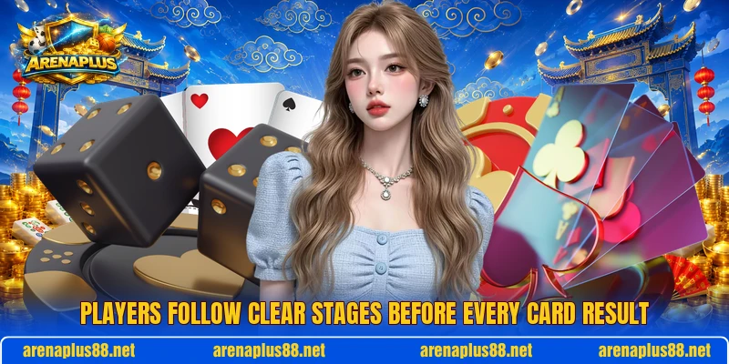 Players follow clear stages before every card result